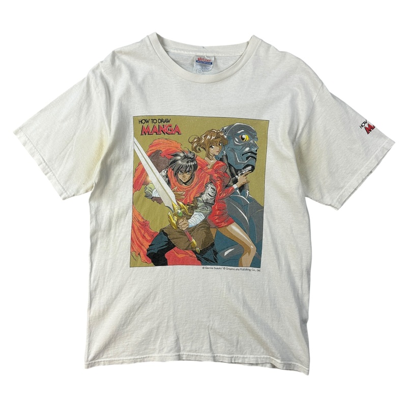 Vintage How To Draw Manga Anime Tee White