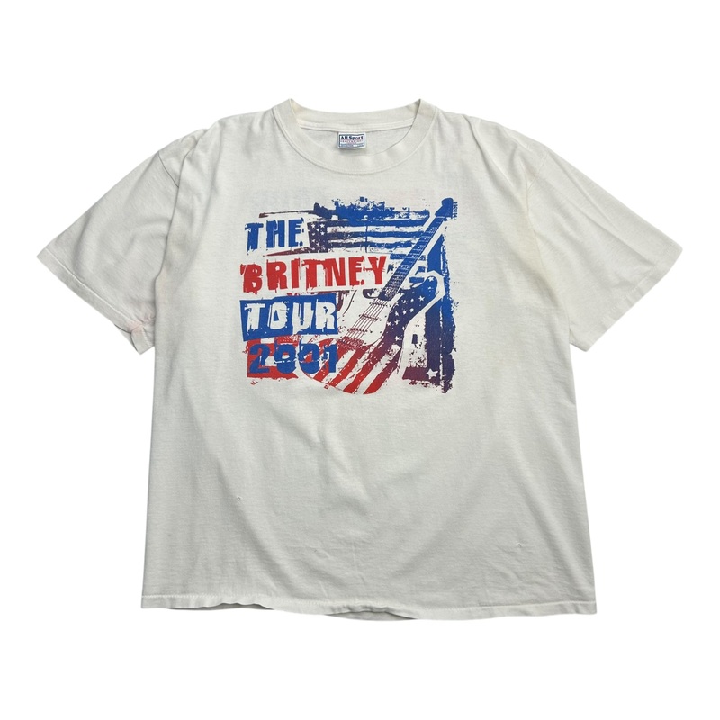 2001 Britney Spears Tour Tee White