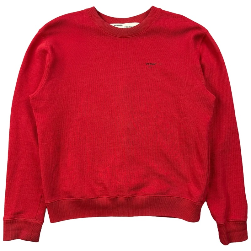 Off-White Crewneck Red|XL