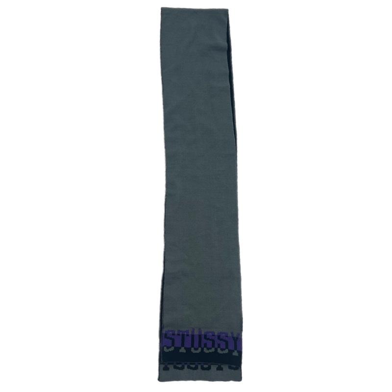 Stussy Knit Scarf Purple/Grey|O/S