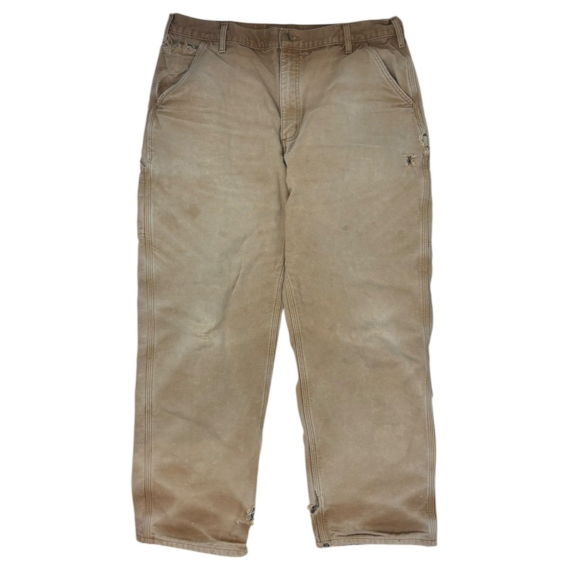 Vintage Carhartt Flannel Lined Carpenter Pant Tan