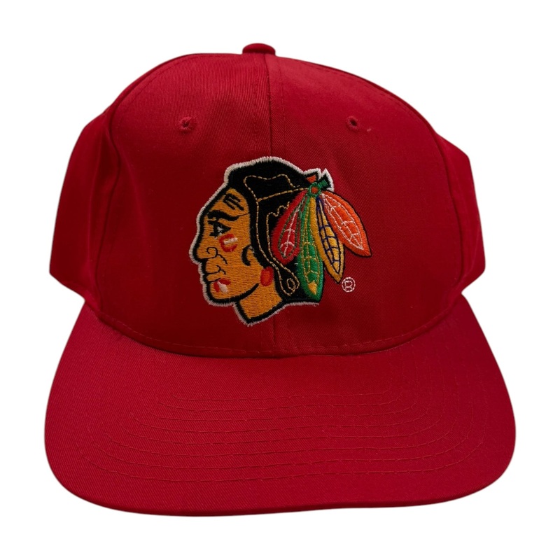 Vintage Chicago Blackhawks Starter Snapback Red