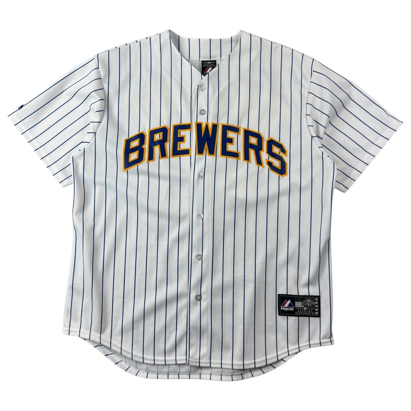 Vintage Milwaukee Brewers Yovani Gallardo Jersey White