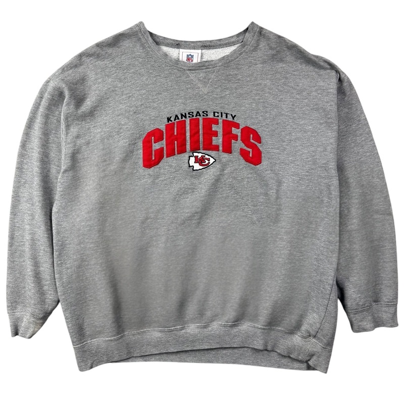 Vintage NFL Kansas City Chiefs Crewneck Grey