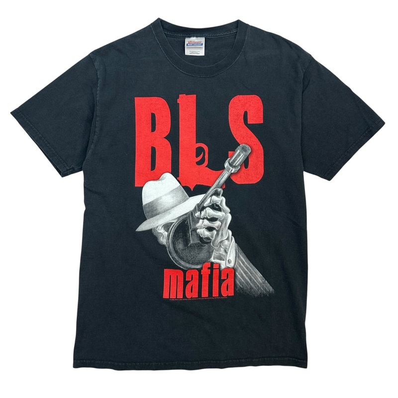 2005 Black Label Society BLS MAFIA Tee Black