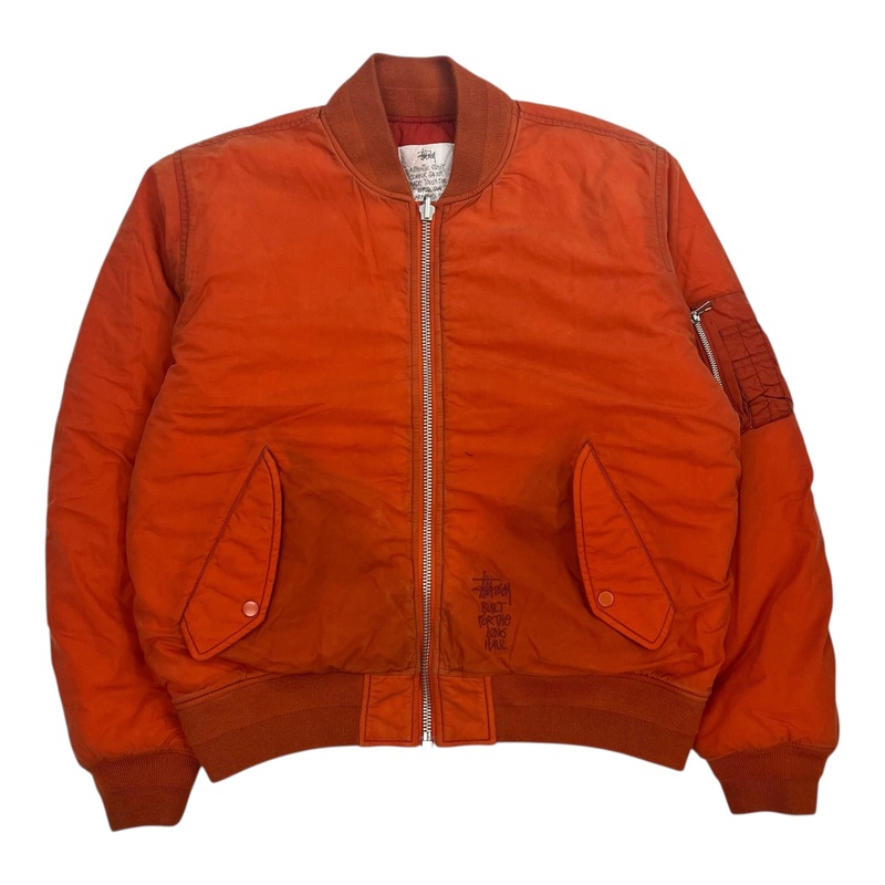 Stussy Built Tough Reversible Bomber Orange