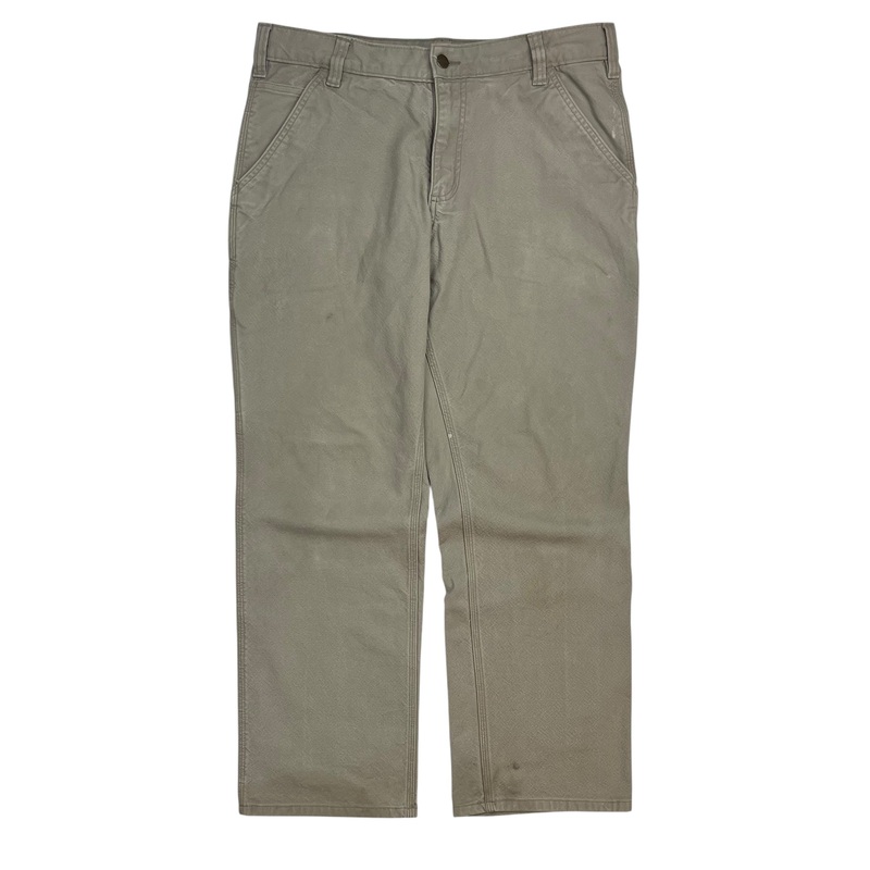 Vintage Carhartt Dungaree Pants Beige/Grey