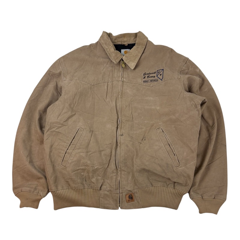 Vintage Carhartt Sante Fe Bomber Quilted Jacket Beige
