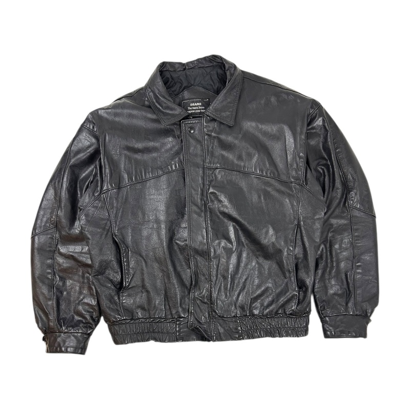 Vintage Sears Leather Jacket|XL