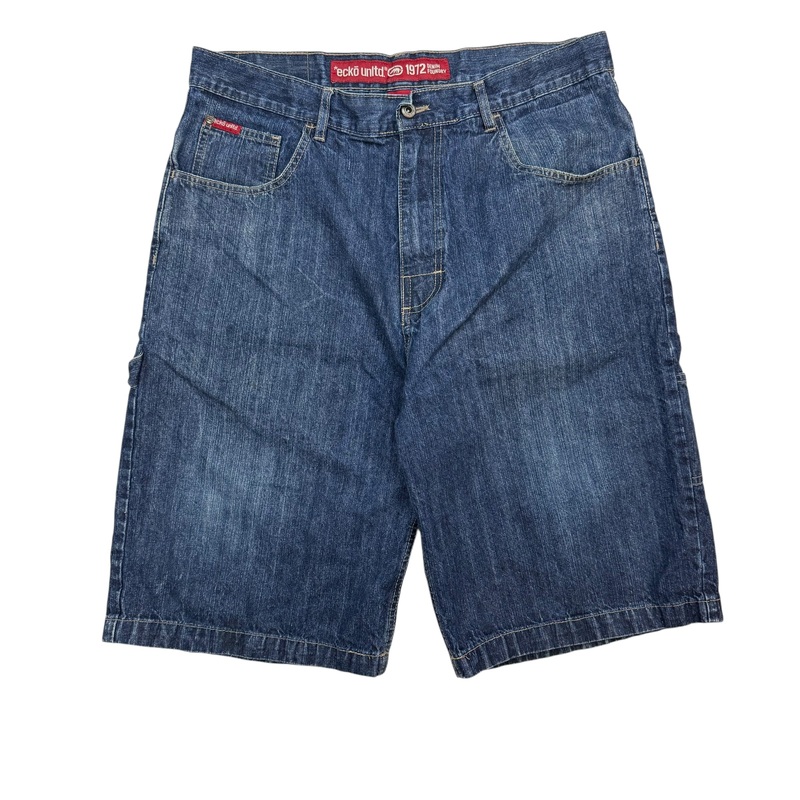Vintage Y2K Ecko Unltd Denim Shorts Dark Wash