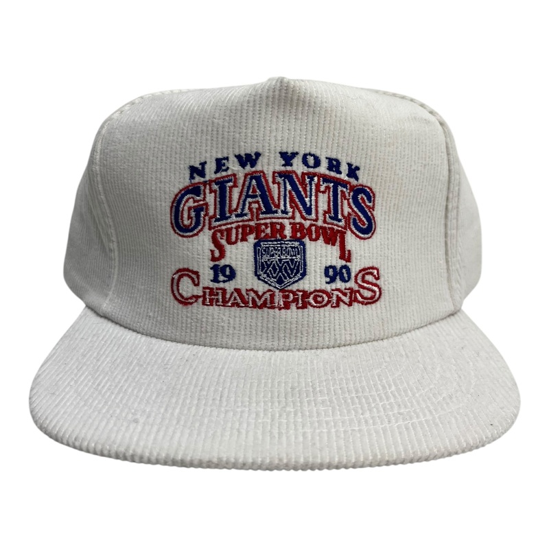 1990 New York Giants Super Bowl Champions Corduroy Ted Fletcher Hat