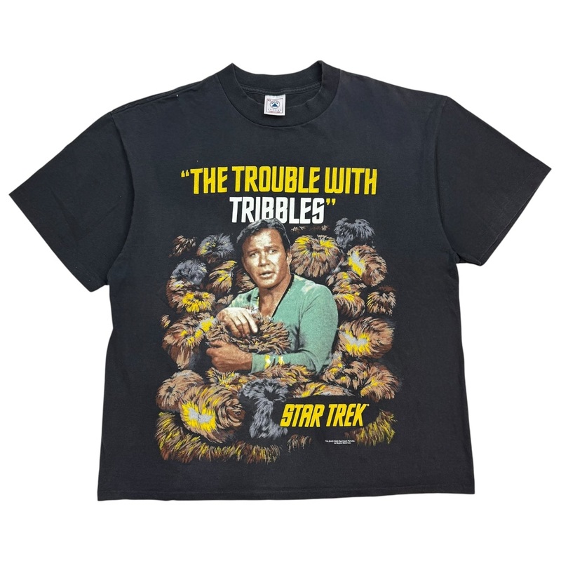 1993 Star Trek The Trouble With Tribbles Tee Black