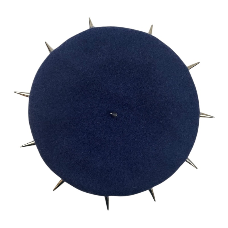 Charles Jeffrey Loverboy Studded Beret Blue