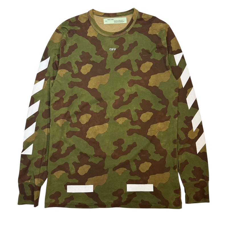 Off-White Camo L/S Tee|XL