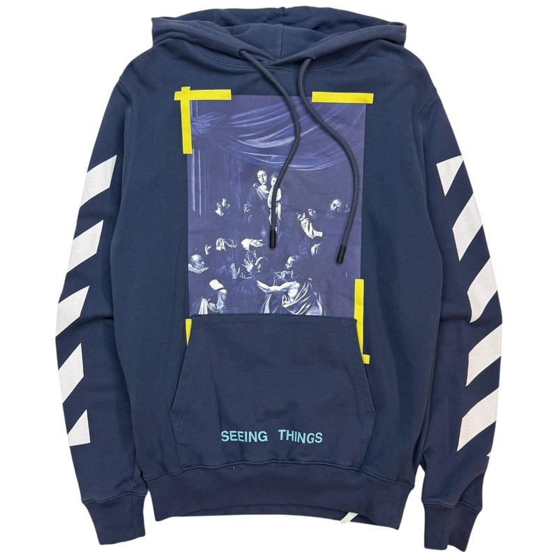 Off-White Caravaggio Hoodie Navy