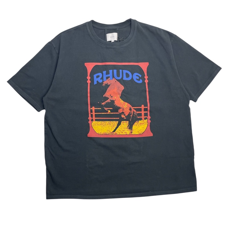 Rhude Black Cadre T-Shirt|S|XL