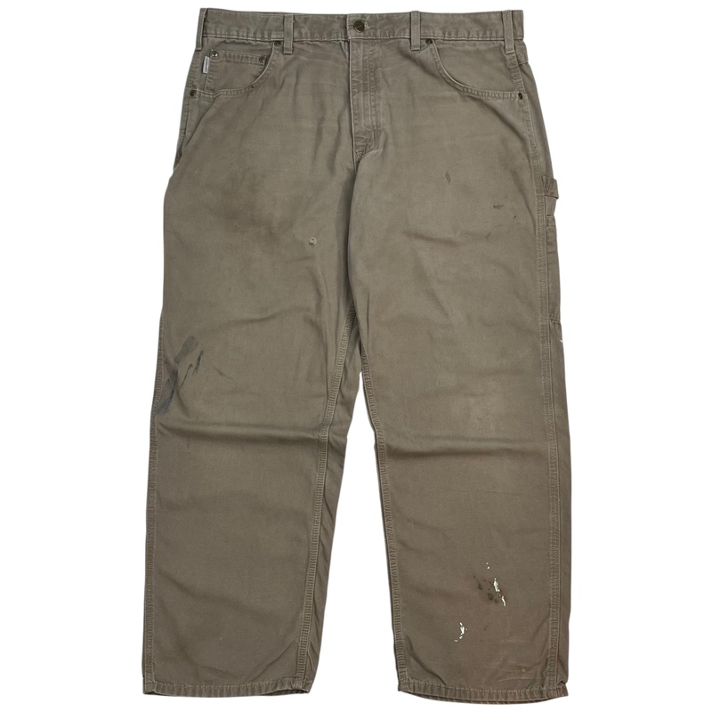 Vintage Carhartt Dungaree Pants Grey Beige