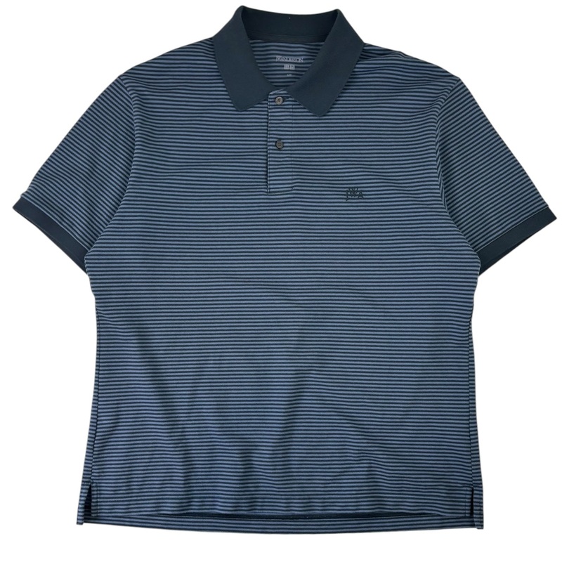 JW Anderson x Uniqlo Striped Dry Pique Polo T-Shirt Blue
