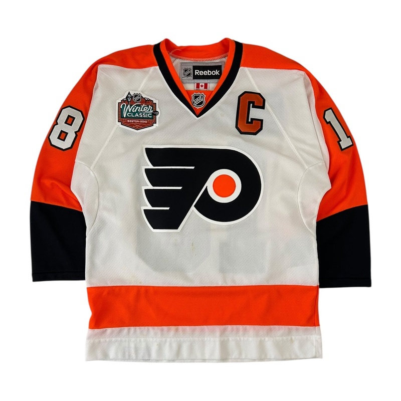 Philadelphia Flyers Reebok Mike Richards Jersey Orange/White