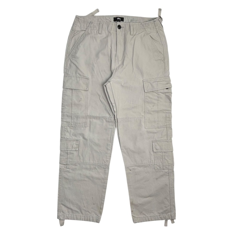 Stussy Ripstop Surplus Cargo Pant White