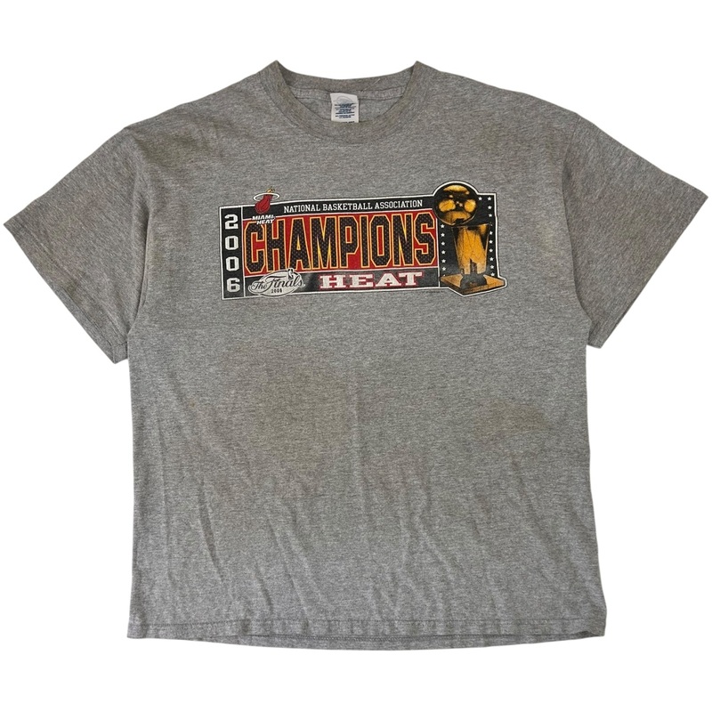 Vintage 2006 Miami Heat Champions T-Shirt Grey