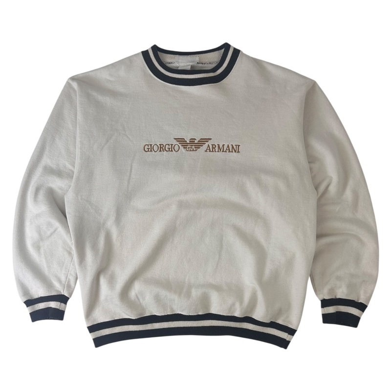 Vintage Giorgio Armani Crewneck White