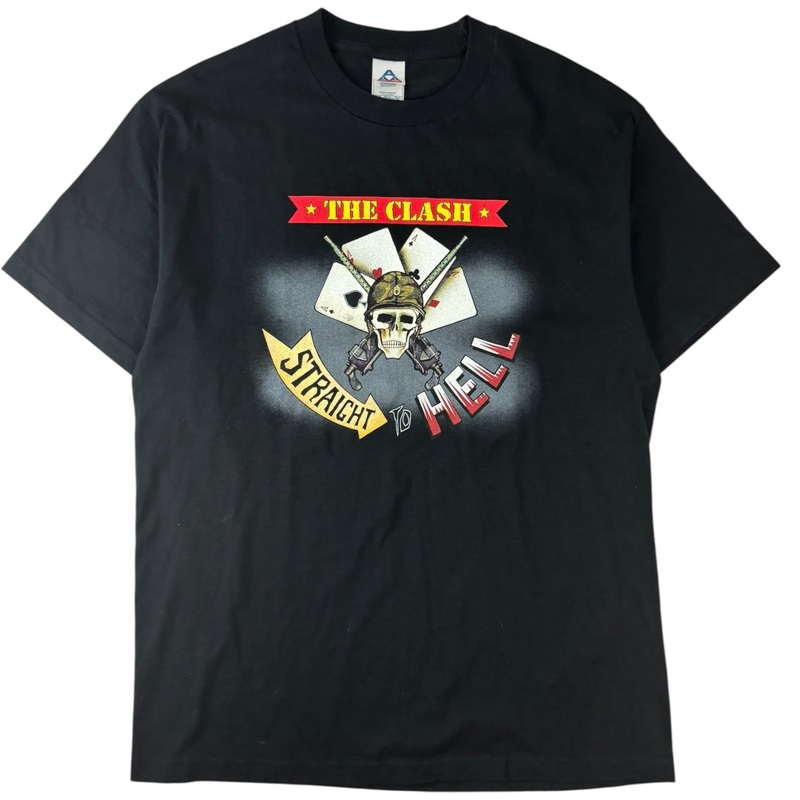 Vintage The Clash Straight To Hell T-Shirt Black