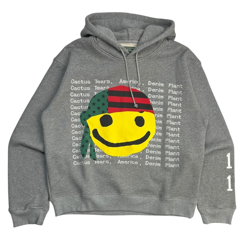 Denim Tears x CPFM Cactus Tears Hoodie Grey