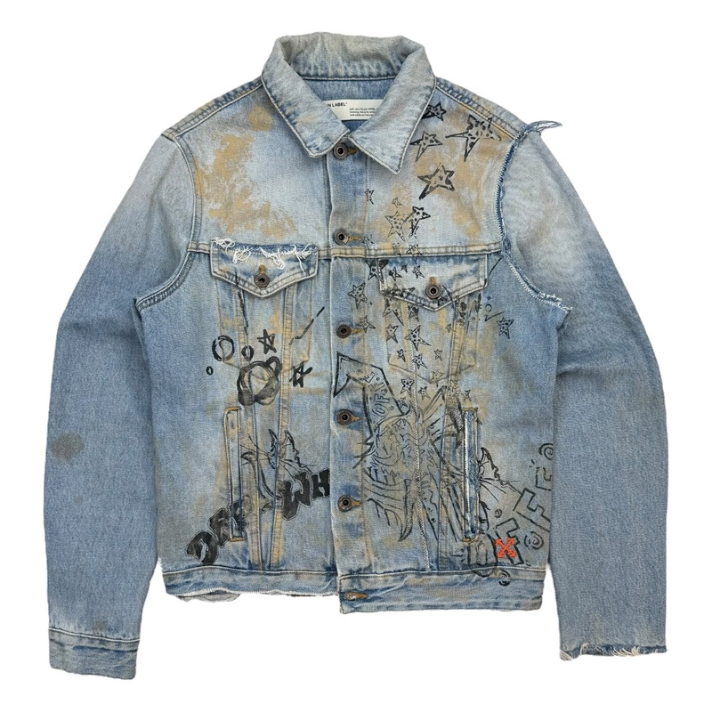 Off-White Wizard Deconstructed Jacket Extreme Bleach