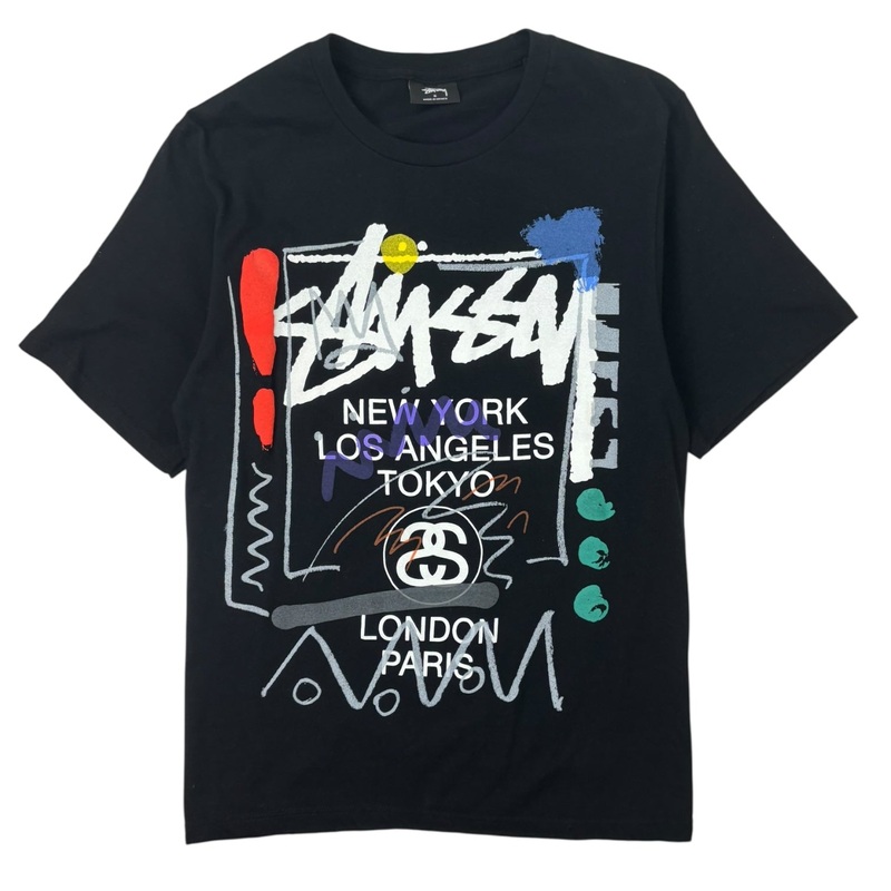 Stussy Basquiat World Tour T-Shirt Black