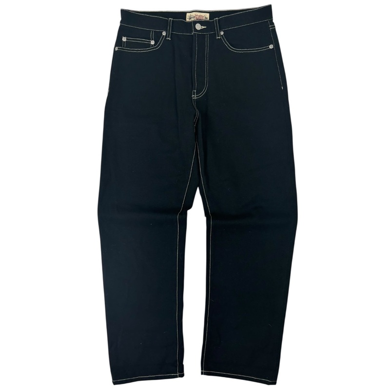 Stussy Classic Relaxed Contrast Stitch Jean Black