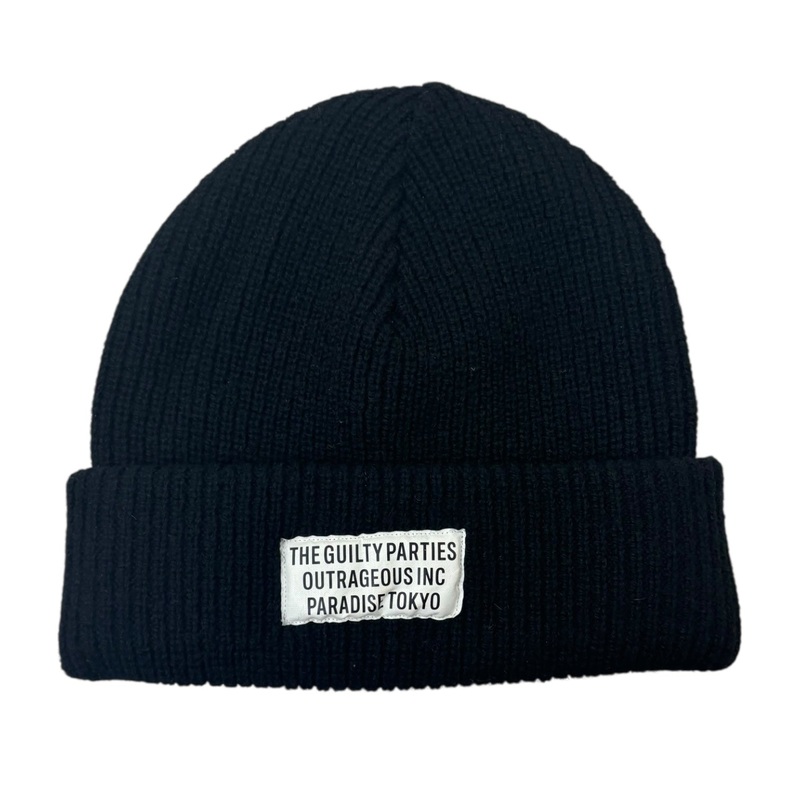 The Guilty Parties Outrageous Inc. Ribbed Beanie Black