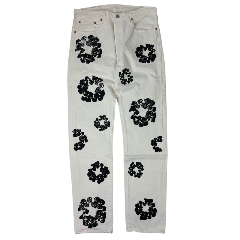 Denim Tears x Levis Cotton Wreath Jean White