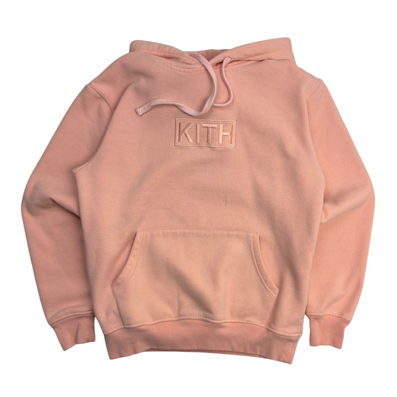 Kith Classic Logo Hoodie Pink|S