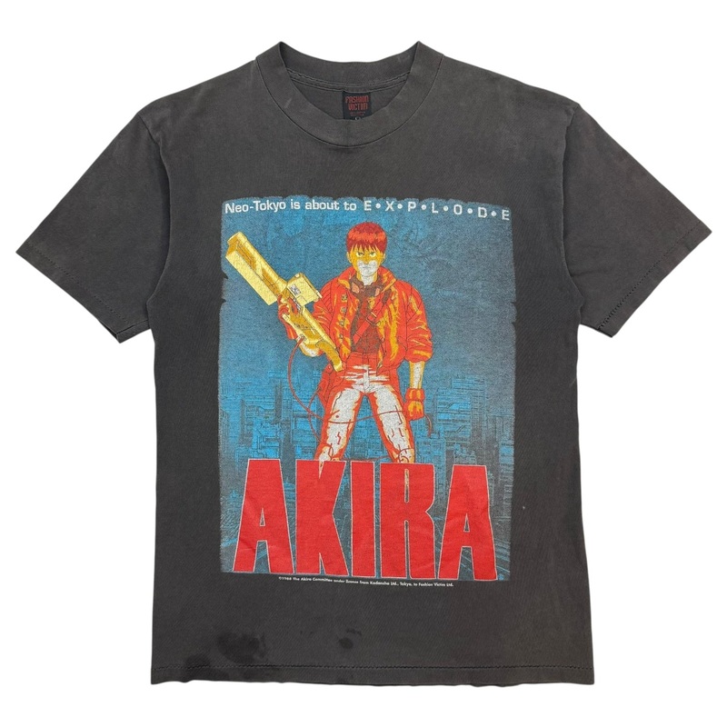Vintage Fashion Victim Akira Neo-Tokyo Tee Faded Black