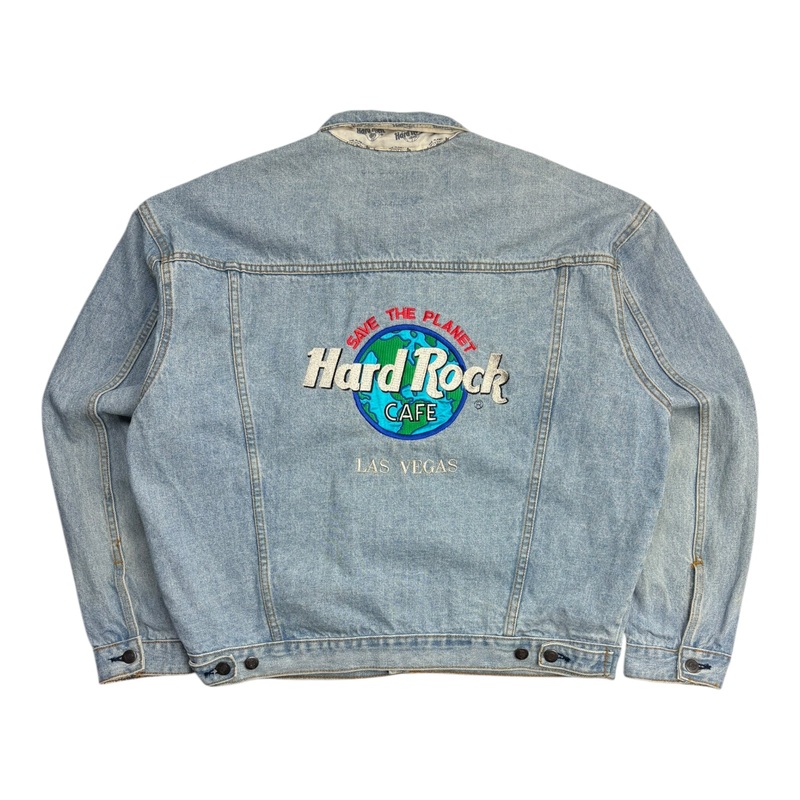 Vintage Hard Rock Cafe Embroidered Denim Jacket