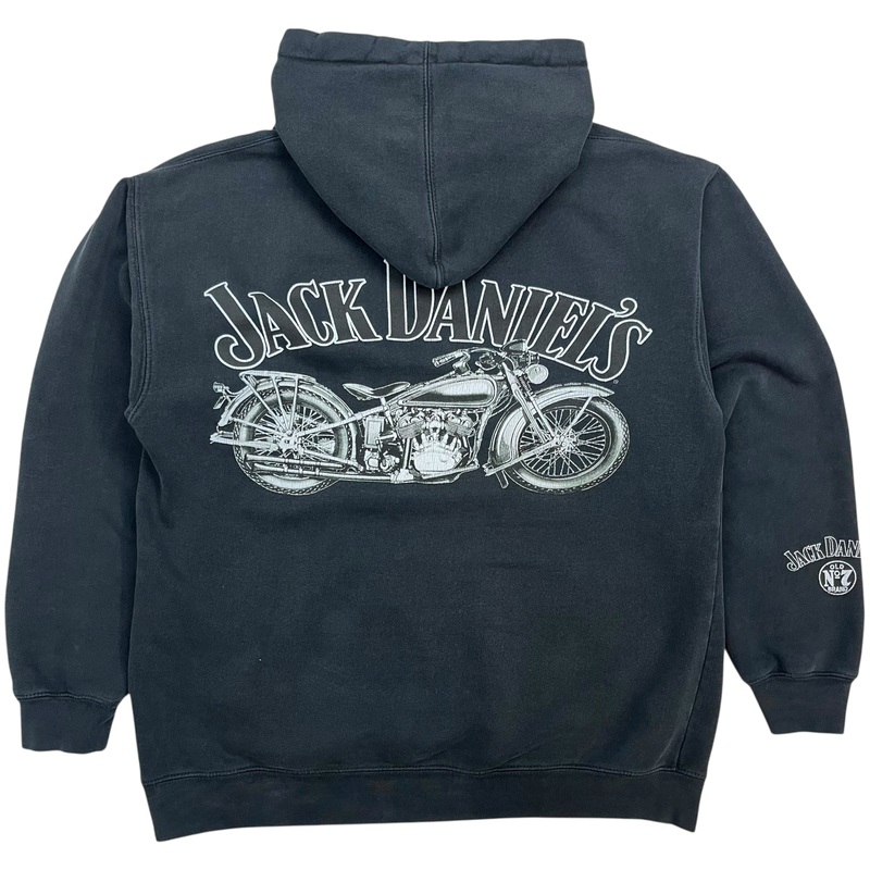 Vintage Jack Daniels Motorcycle Hoodie Black