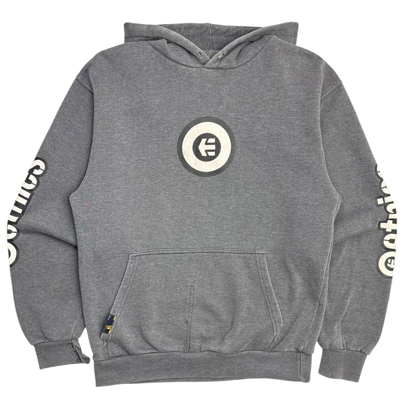Y2K Etnies Skate Hoodie Grey|M