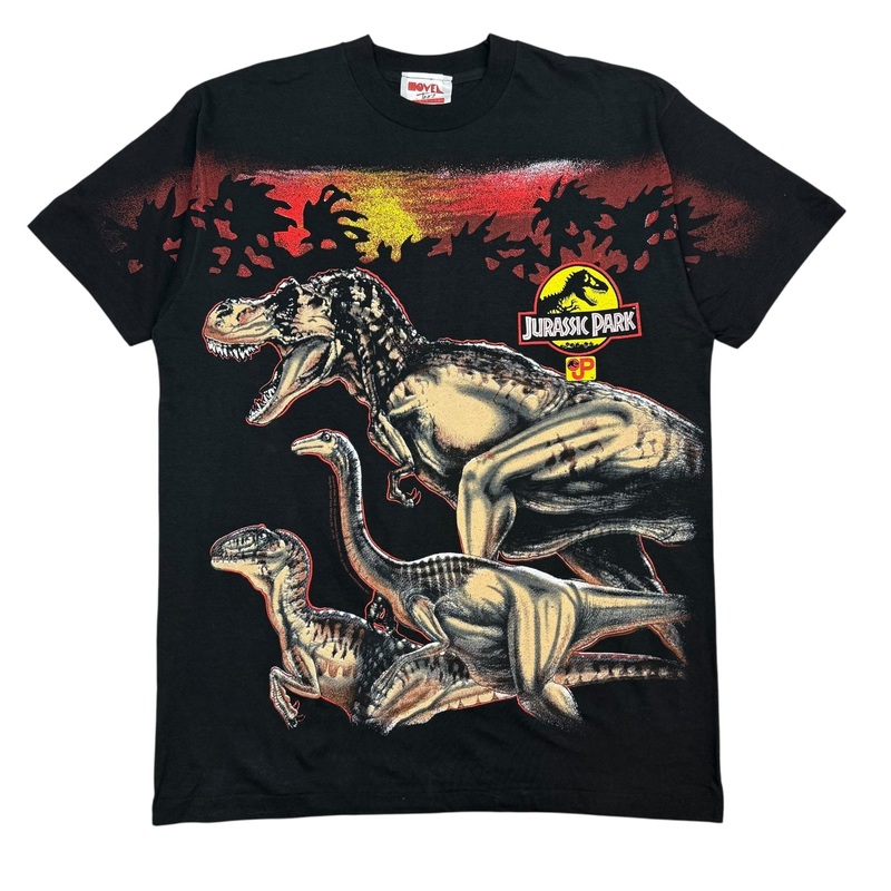 1993 Jurassic Park Universal Studios Tee Black