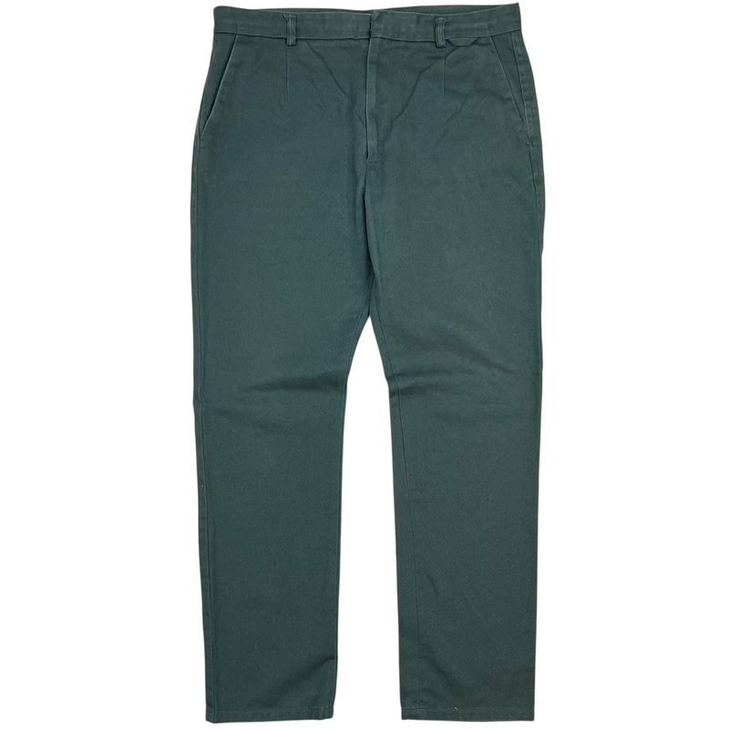 Acne Studios Cotton Twill Trousers Green