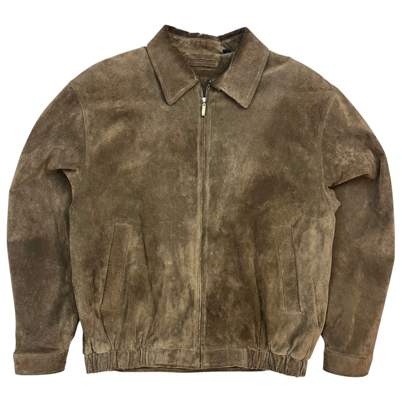 Roundtree & Yorke Leather Jacket Brown