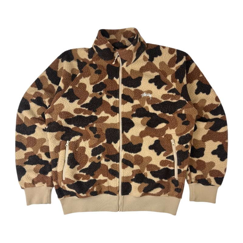 Stussy Fleece Jacket Camo|XL