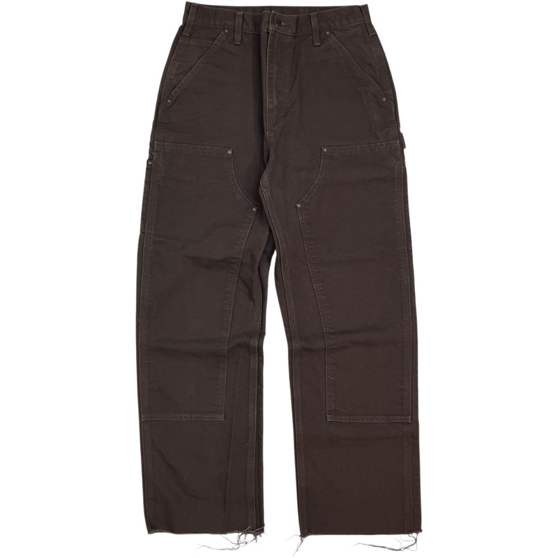 Vintage Carhartt Double Knee Denim Pants Dark Brown