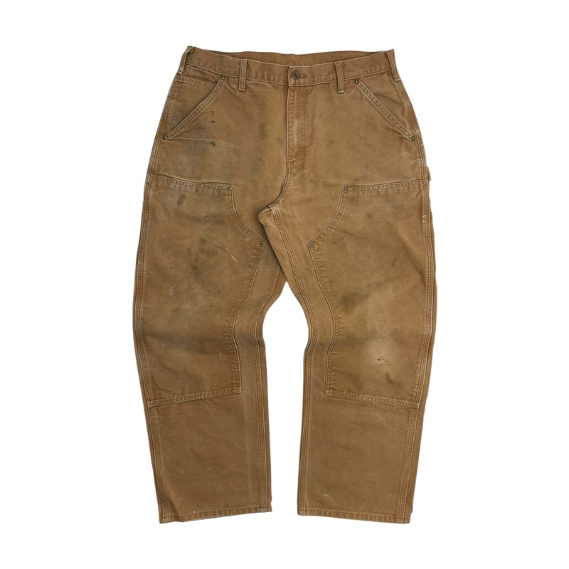 Vintage Carhartt Doubleknee Carpenter Pants Dark Tan
