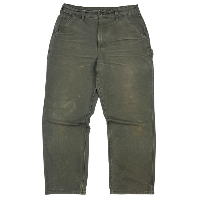 Vintage Carhartt Dungaree Denim Pants Green