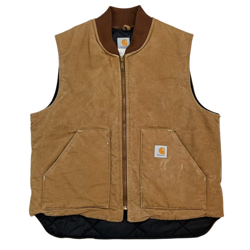 Vintage Carhartt Work Vest Tan Brown