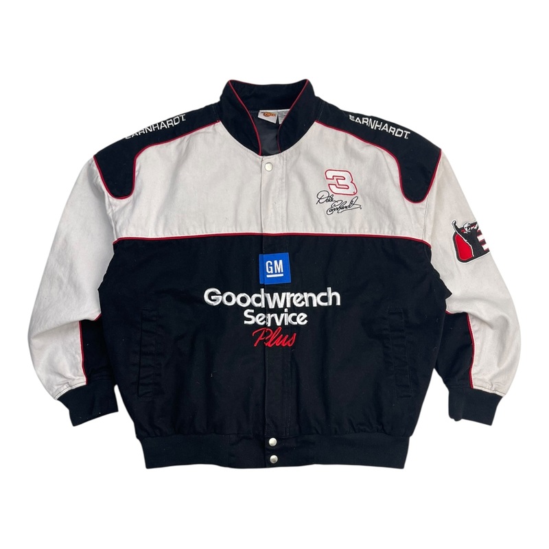 Vintage Dale Earnhardt The Intimidator Racing Jacket Black/White