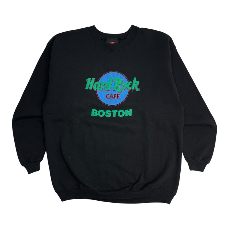 Vintage Hard Rock Caf Boston Sweatshirt Black