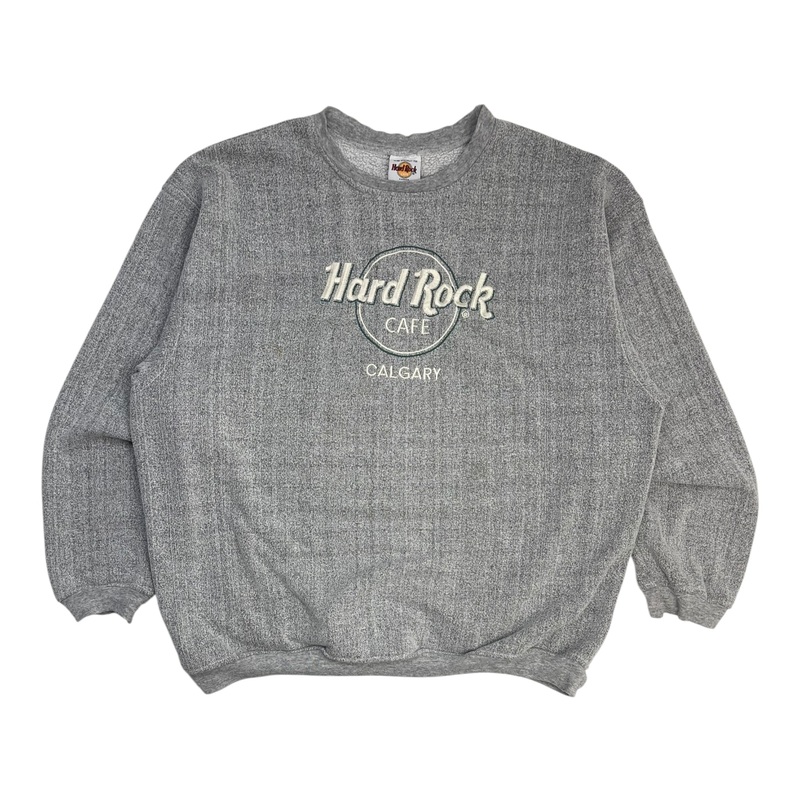 Vintage Hard Rock Caf Calgary Sweatshirt Grey