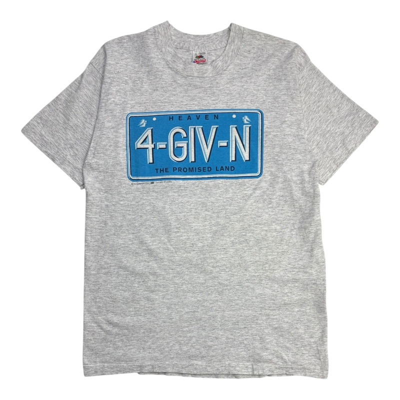 1995 4-Giv-N License Plate Parody T-Shirt
